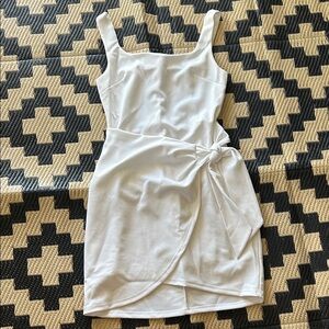 Express Elegant White Sleeveless Mini Dress